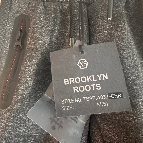 ADORABLE BOYS Size 5/M Jogger Pants with Copper Zipper Accents / Brooklyn Roots - Picture 6 of 6